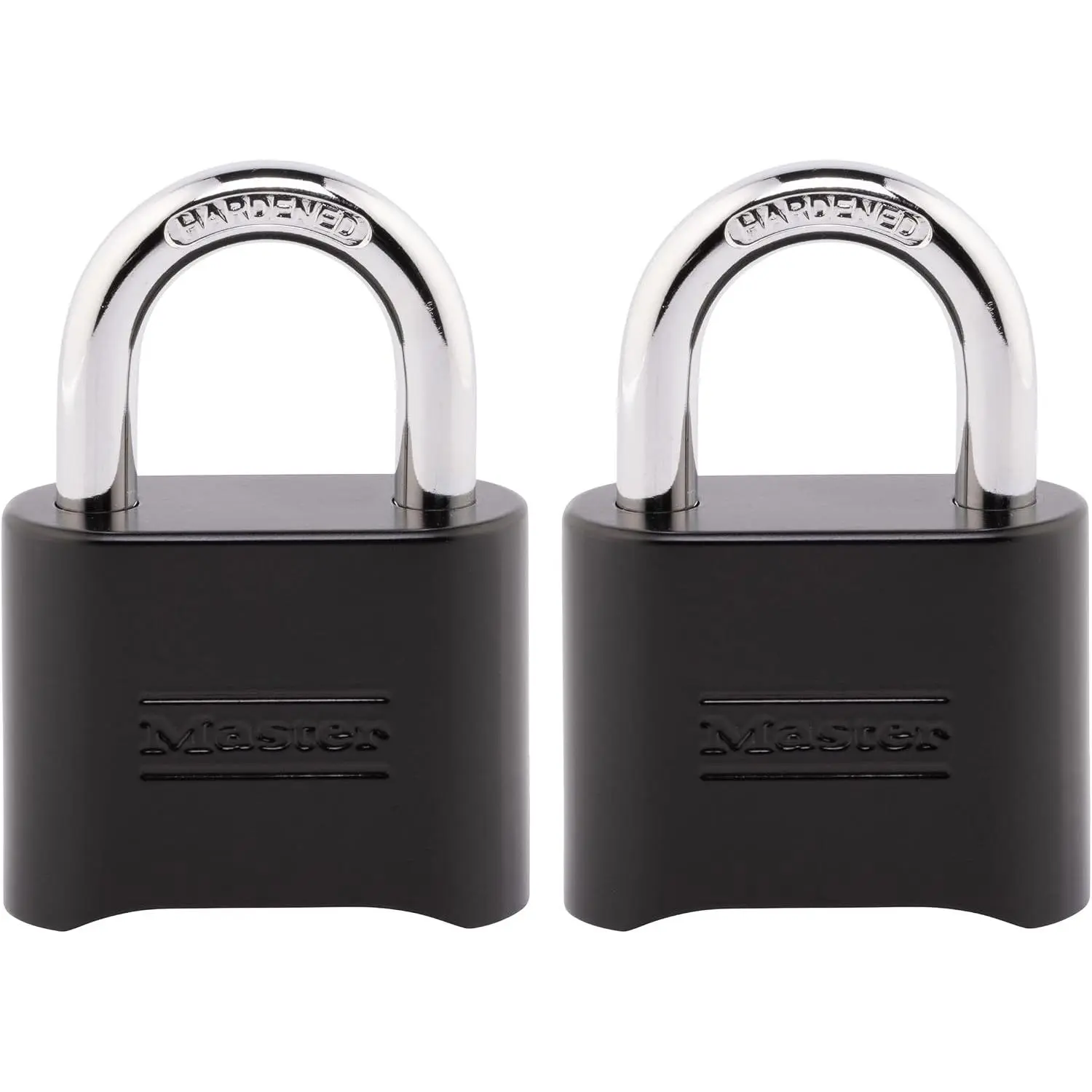 Lock Combination Padlock Resettable Lock Black 2-Pack 178EC2
