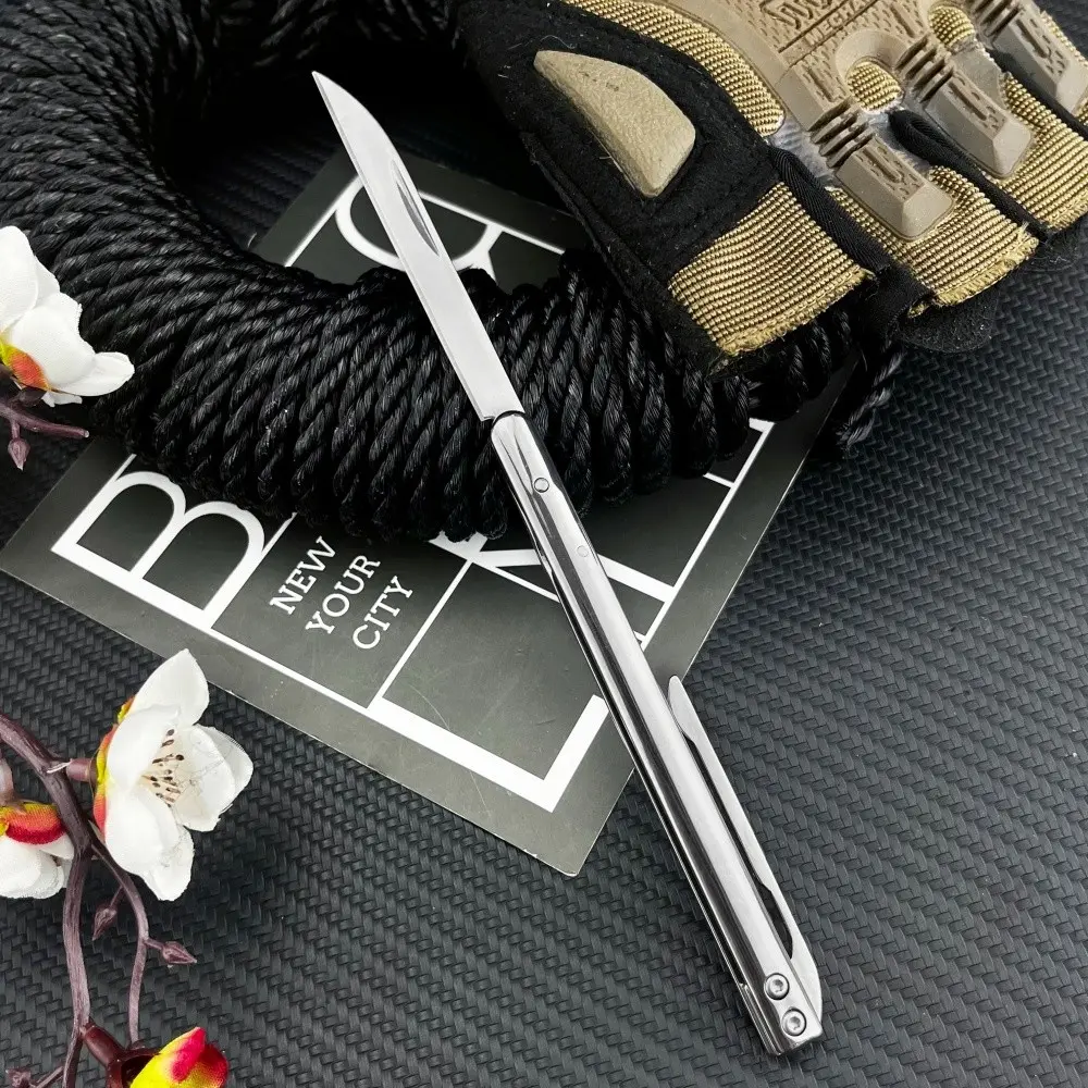 Best-Selling Pocket Knife with Clip, 5Cr13Mov Blade, 420 Steel Handle—Portable Jungle Folding Knife for Fishing, Hiking, Survival, Outdoor EDC Tool