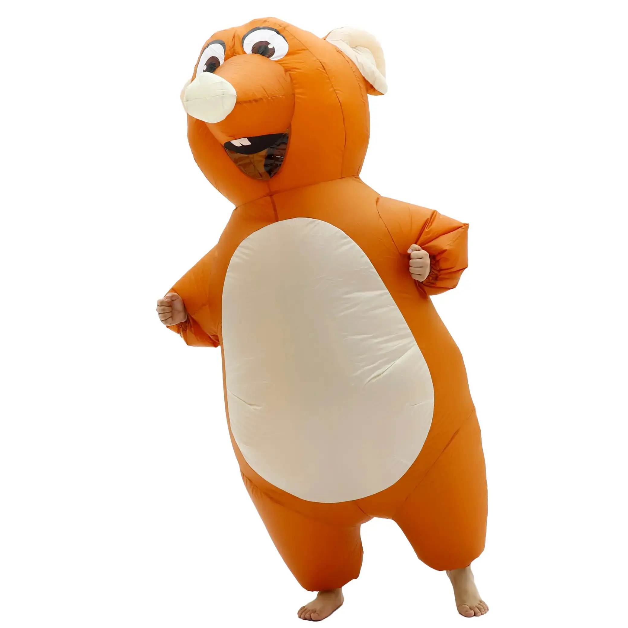 Inflatable Mouse Costume for Adult Blow up Mouse Costume Funny Halloween Party Cosplay Costume Suit, Clothes, Polyester Oversized Rat Man Menswear Animal Dress Grey Long