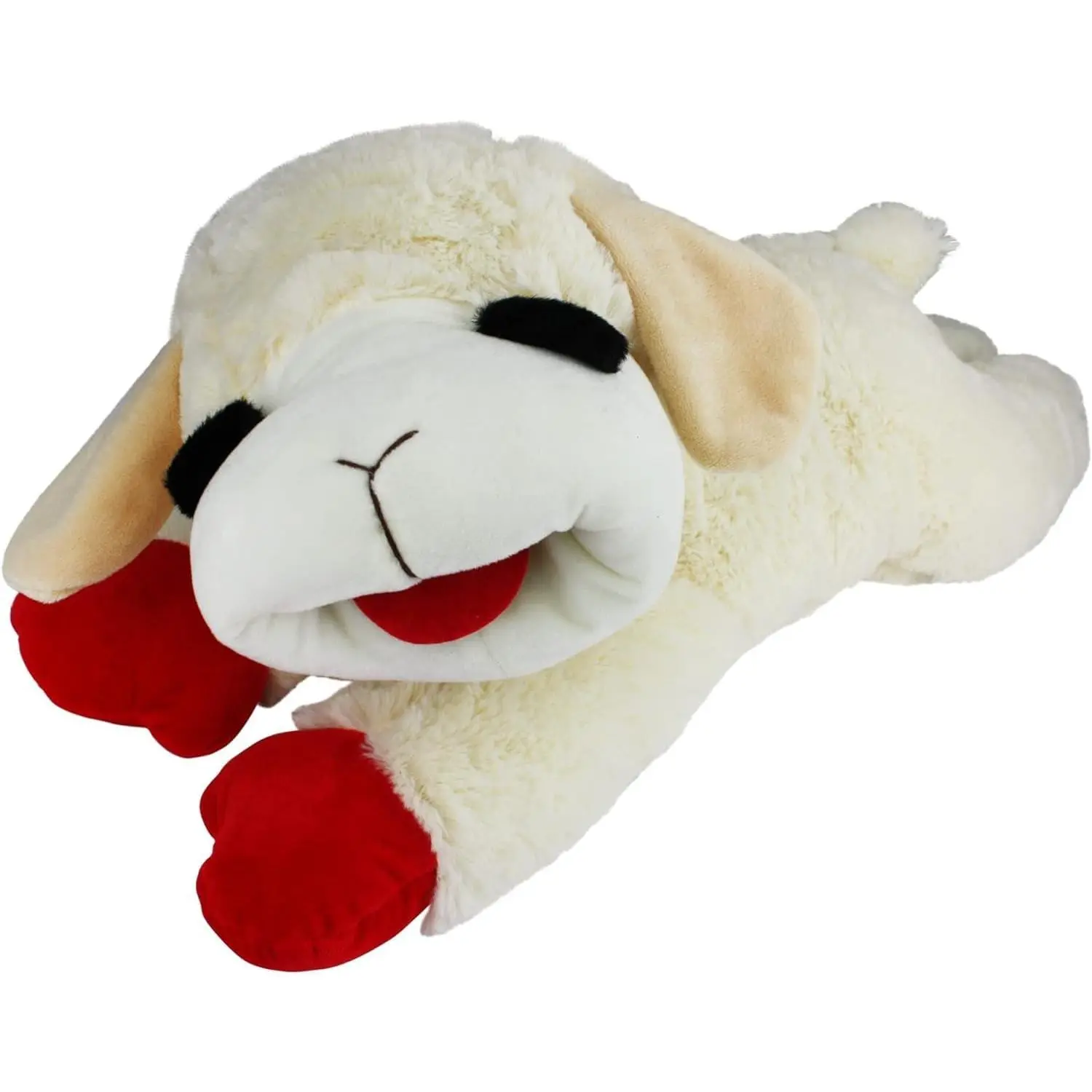 Lambchop Plush Dog Toy 24" with Squeaker Color:White Size:Pack of 1