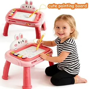 Children's magnetic learning portable drawing board toy, detachable table leg design, colorful and repeatable graffiti, fine motor skills development, suitable for travel, family, school and outdoor creative play, Easter party gifts for boys and girls