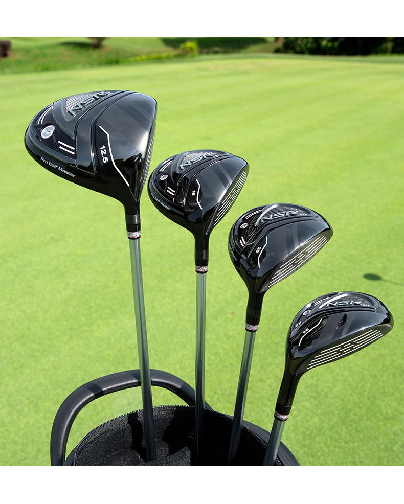 Women's Golf Clubs: Titanium Driver (No.1) and Fairway Woods (No.3 & 5) - Carbon Shafts, High-COR Design