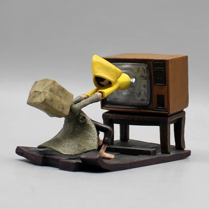 Little Nightmares Ii Anime Game Figure Mono Six Luminous Cartoon Character Pvc Model Desktop Collection Halloween Kids Toy Gifts