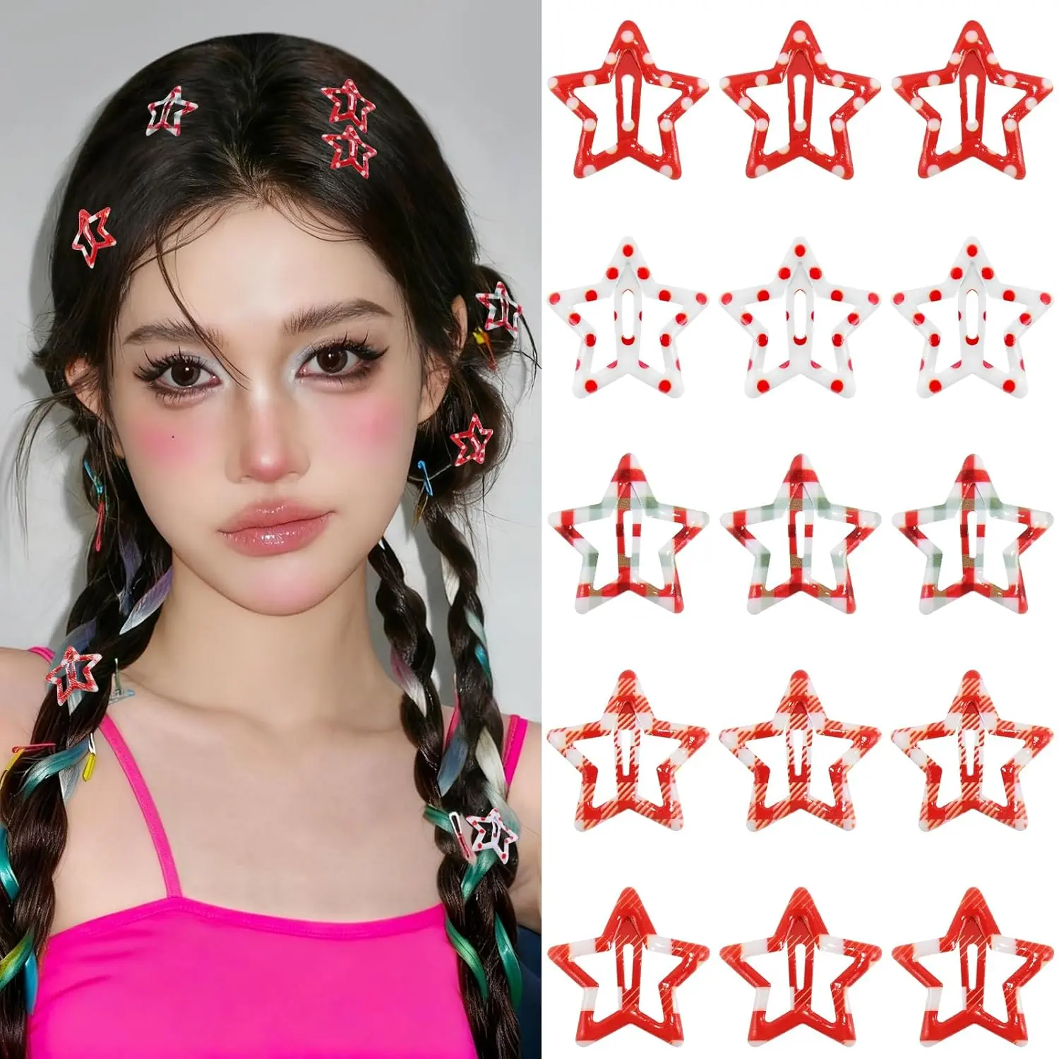 15 P -1.18"-Red polka dots