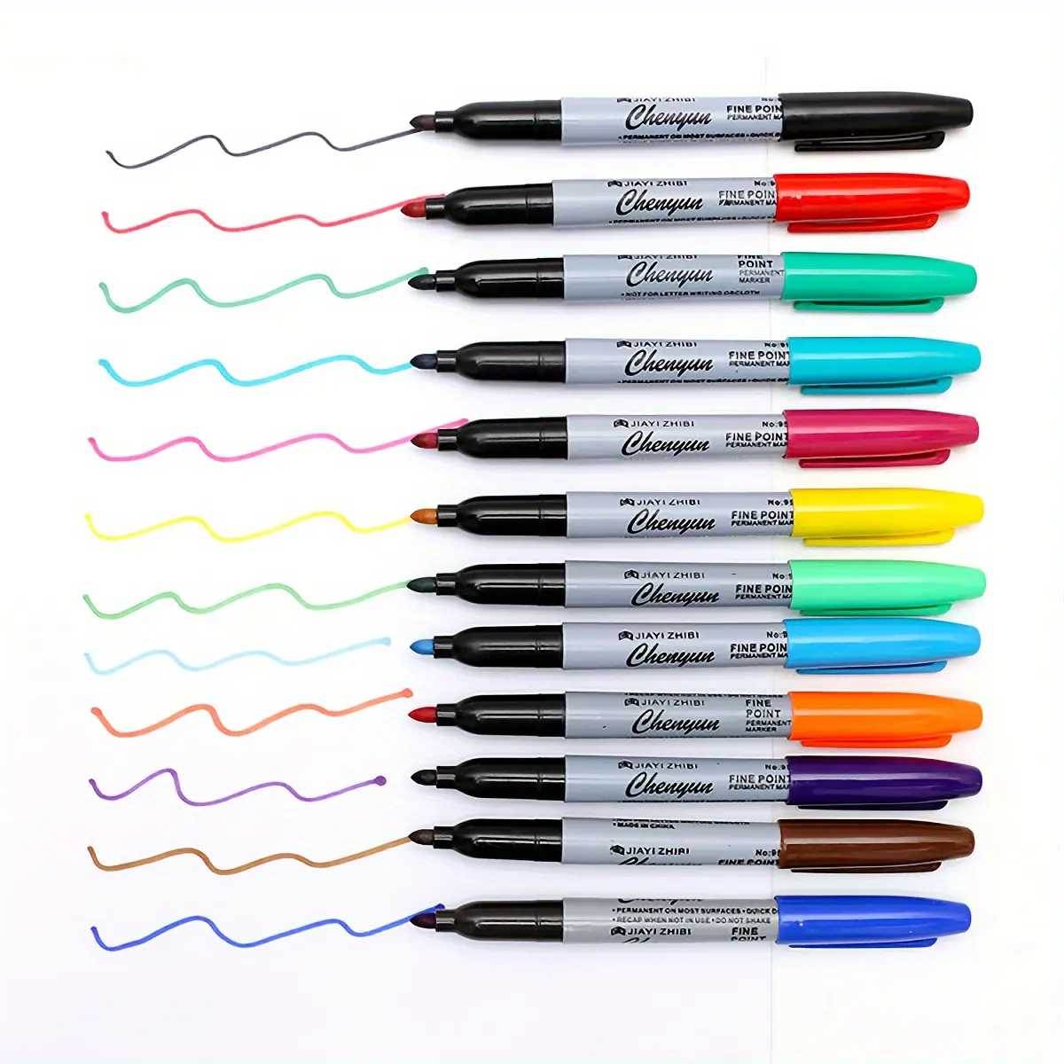 40-Color Pack Fine Point Permanent Markers, Vibrant Colors, Durable And Long-Lasting Design, Suitable for Classrooms, Offices, And Kitchens