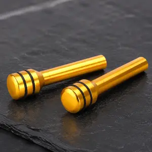Upgrade Car Door Lock Knob Cover - Durable Aluminum Anti-Slip Interior Handle for Truck & Vehicle Front/Rear Doors. Easy Pull-Pin Design for Maintenance & Installation.