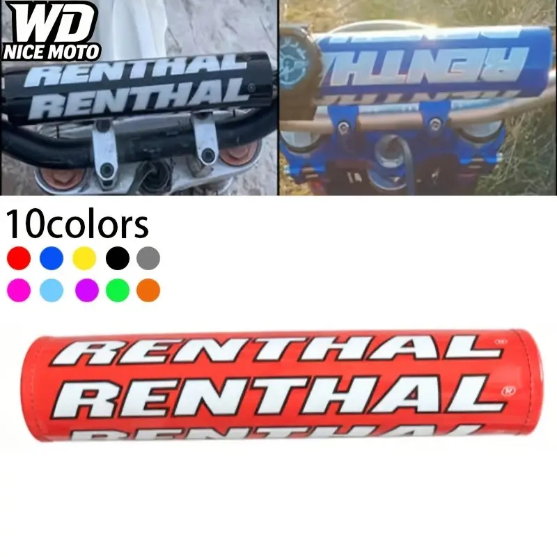 WD NICE MOTO Renthal Motorcycle Cushion, Crossbar Foam Chest Pad, Protection Parts for Atv, Enduro Dirt Bike, 25cm Round Crossbar Pad