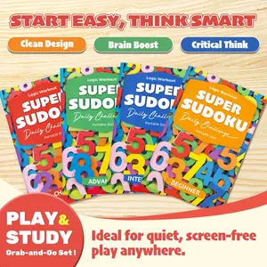 Early Education Sudoku Game Book for Kids Enhance Number Sensitivity and Calculation Skills Fun and Brain Teasing to Spark Math Interest