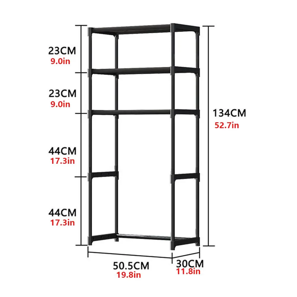 Garvee 3-Tier Over the Toilet Shelf - Freestanding Metal Bathroom Organizer, Bathroom Accessory with Waterproof Design, Sturdy Iron Frame, Easy Assembly, Over Toilet Shelf
