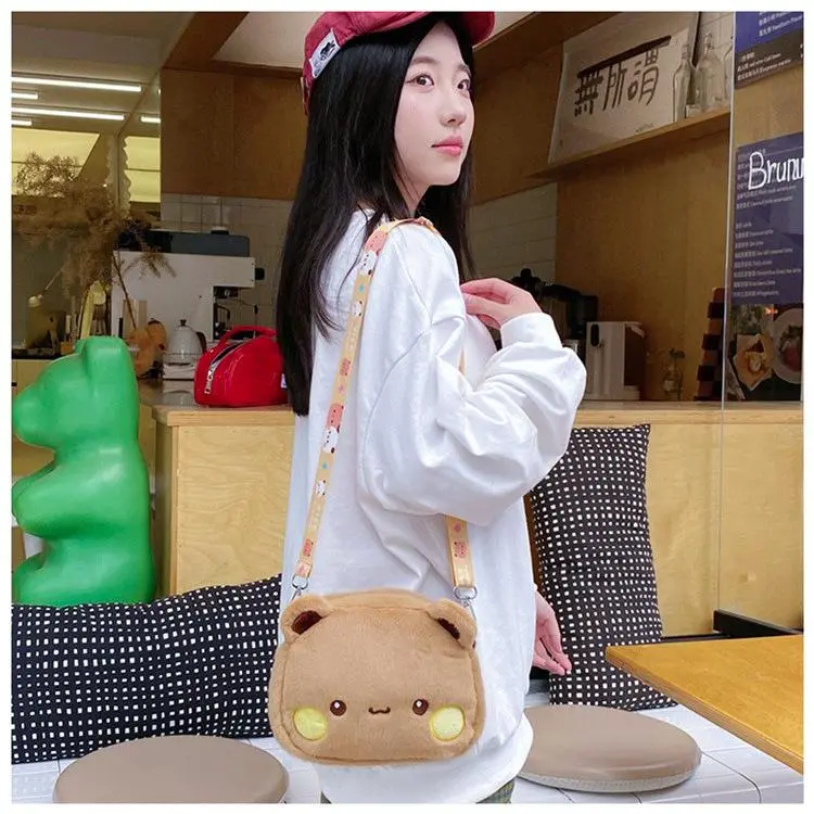 Cute Yier Panda Bear Plush Backpack Bubu Dudu Crossbody Bag Kawaii Coin Purses Shoulder Bag Soft Plushies for Girlfriend