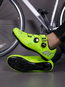Unisex Clip-In Road Cycling Shoes, Breathable Hard Sole Bike Shoes Compatible with 3-Bolt Delta Pedals for Indoor Stationary Bike & Outdoor Road Riding, Sports Shoes