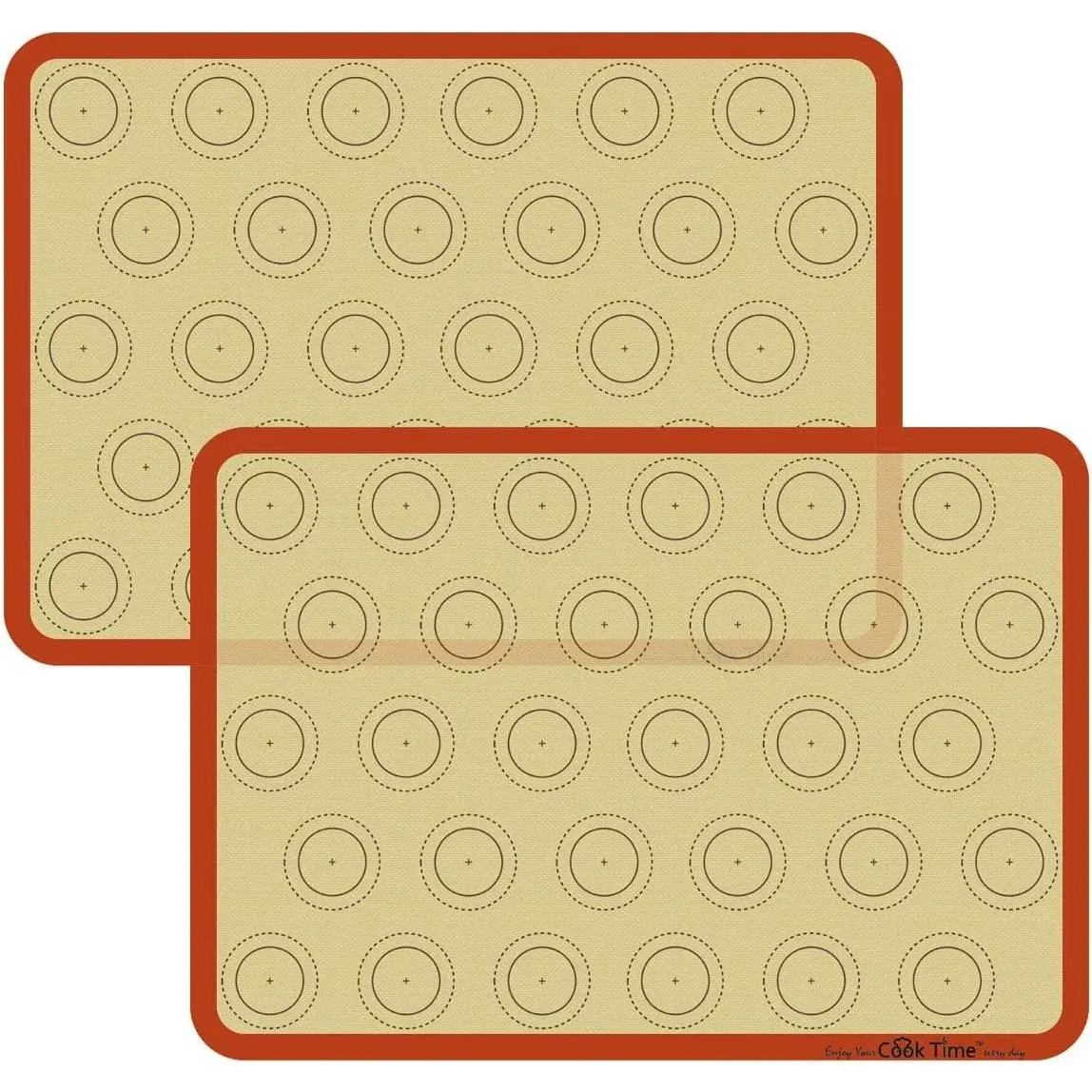 Macaron Silicone Baking Mat - 2 Non Stick Silicon Macaroon Baking Sheet