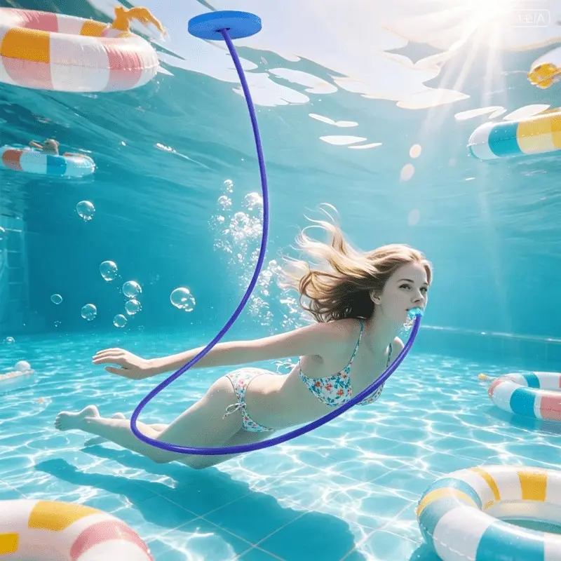 Diving Breathing Tube, Anti-Choke Single Dual-Head Respirator, Silicone Material, Leak-Proof, Deep Water Oxygen Equipment, M/l Sizes