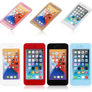 7 Pack 1/12 Scale Dollhouse Cell Phone Simulator Accessories Mini Telephones Dollhouse Accessories Scene Simulation Miniatures Playset