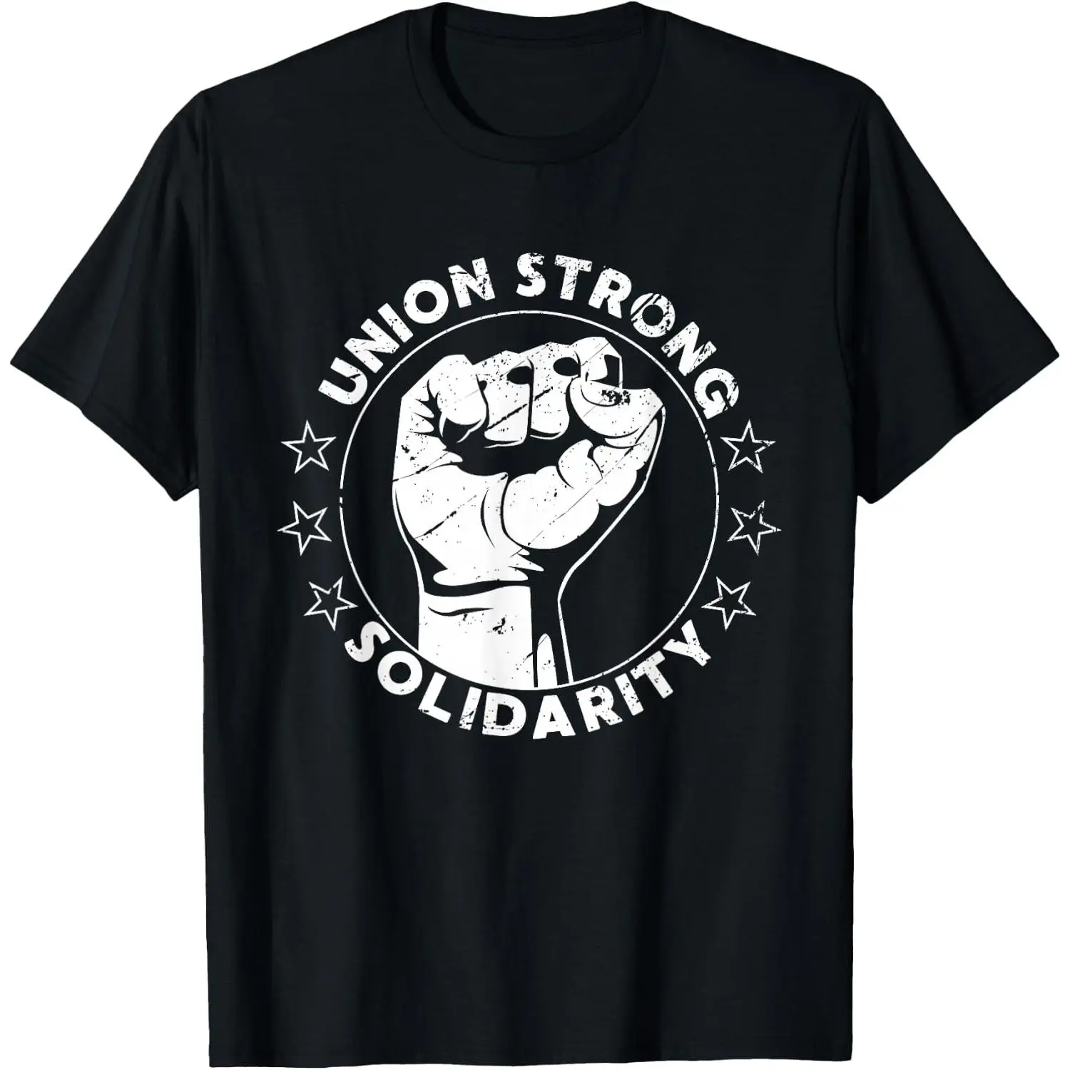 Union Strong Solidarity Graphic Tee Clean Finish Heavyweight Cotton Tshirt Front Print Labor Worker Top Women Short Sleeve Crewneck Top Trending Streetwear Viral Outfit Best Gift