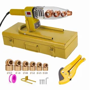 Generic PPR Pipe Welding Tool with 6 Diametersof 20-63mm Dies, Water Pipe Welding Machine Digital Thermostatic (220V 1200W)