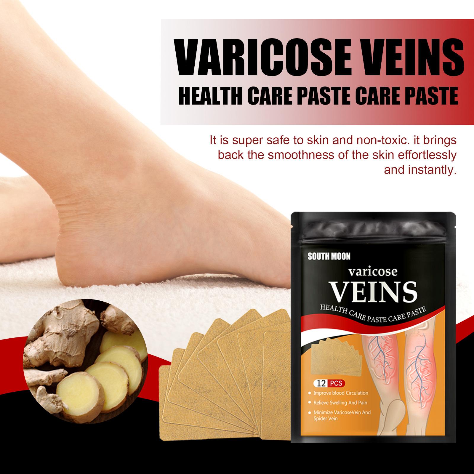 Leg Pain Relief Patch for Varicose Veins, Blood Clots, and Swelling with Cold Compress Treatment Healthcare Therapy Therapeutic Alternative Wellness