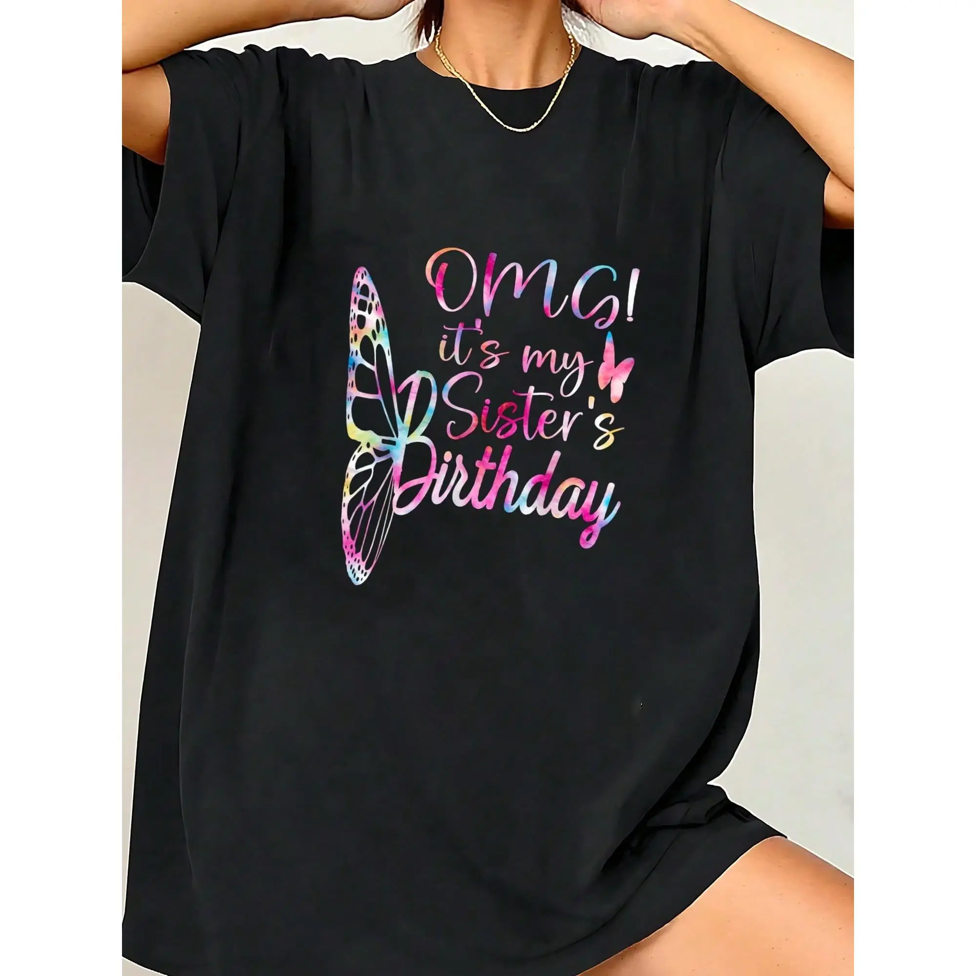OMG-It's-My-Sister's-Birthday-Sis-Gifts-Birthday-For-Sister-T-Shirt