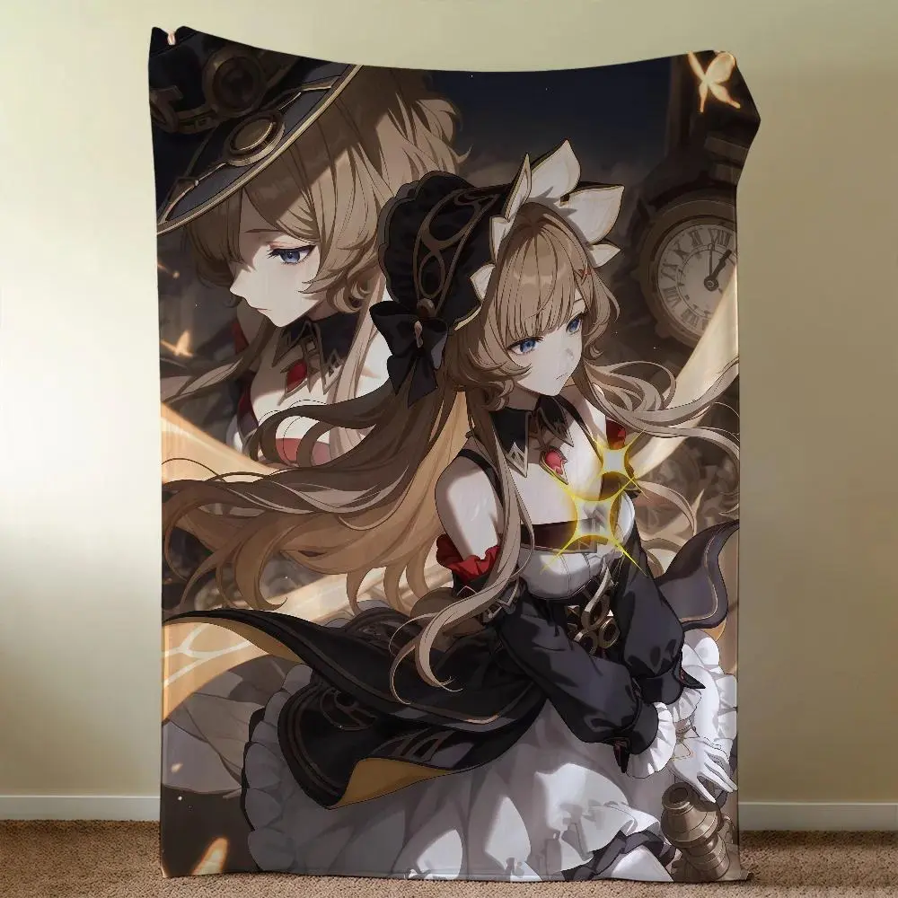 Genshin Impact Sandrone Plush Flannel Throw Blanket Cozy Soft for Couch Gift for Fans