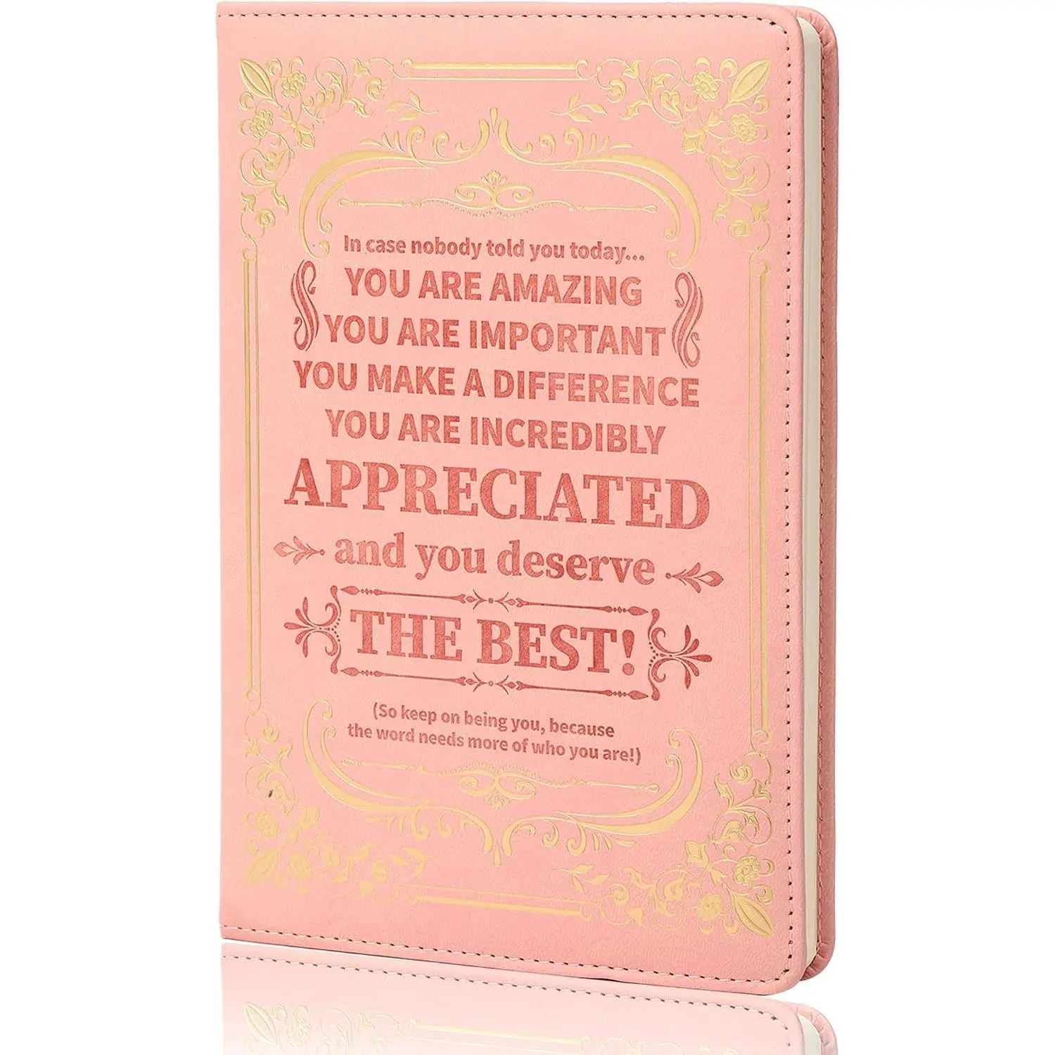 A5 Lined Leather Journal Notebook Inspirational Christian Hardcover Executive Journaling for Men Women 200 Pages 100 Gsm Thick Ruled Daily Diary for Appreciation Encouragement