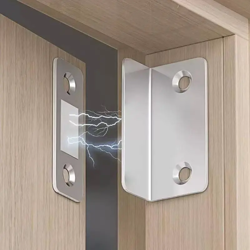 10 Pcs Magnetic Door Stopper Clips, Strong Silent Impact Protection, No Drilling Indoor Room Cabinet Door Positioning Hardware Accessories