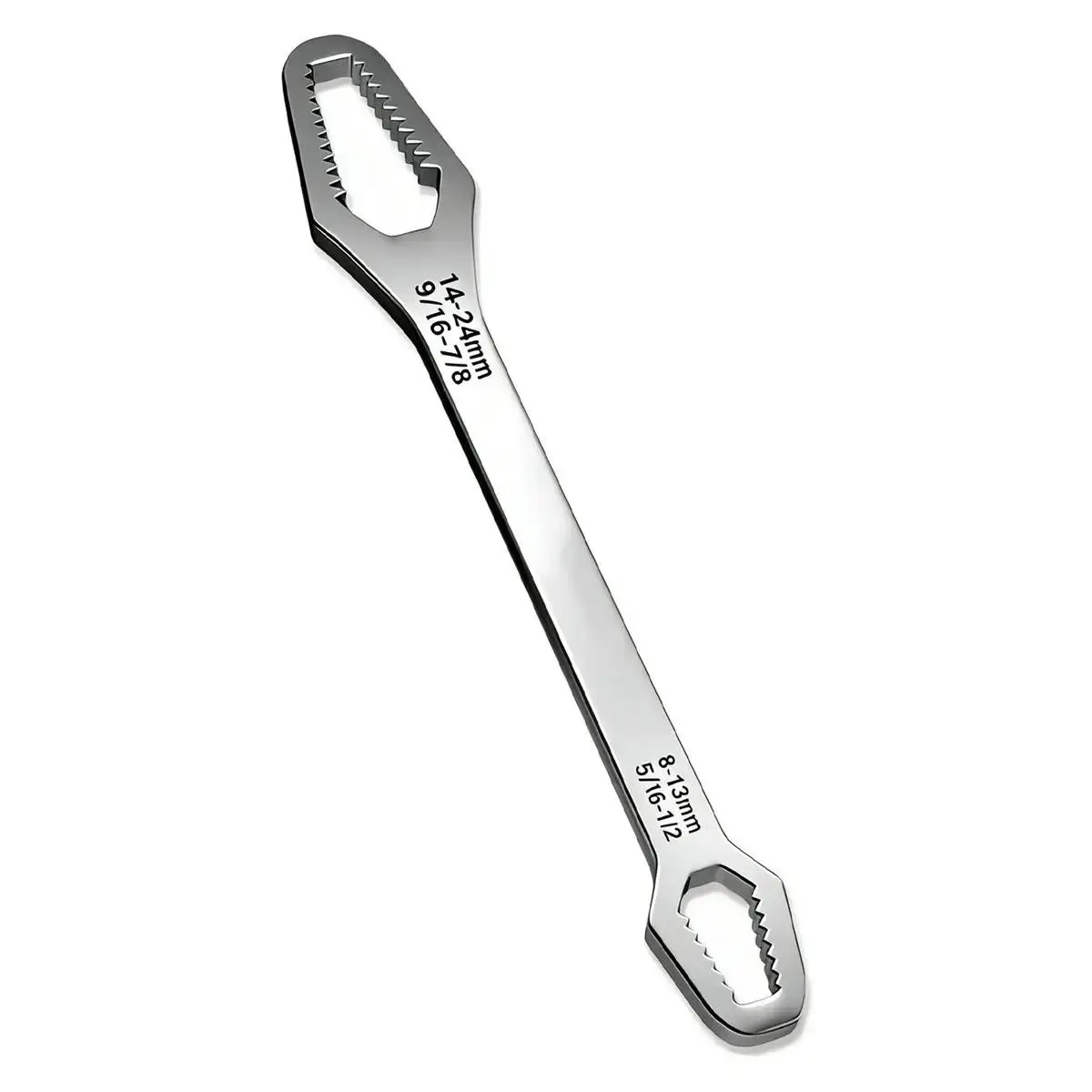 Double-Ended Cross Wrench, Universal Car Cross Wrench, 8-24mm Self-Tightening, Anti-Slip Multi-Function, Professional Auto Tool, Multifunctional Wrench