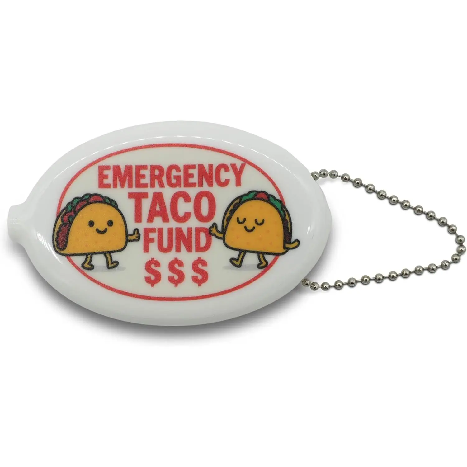 Taco Fund  Purse  – Funny Mini Wallet for Loose Change, Cute Novelty  for Men & Women