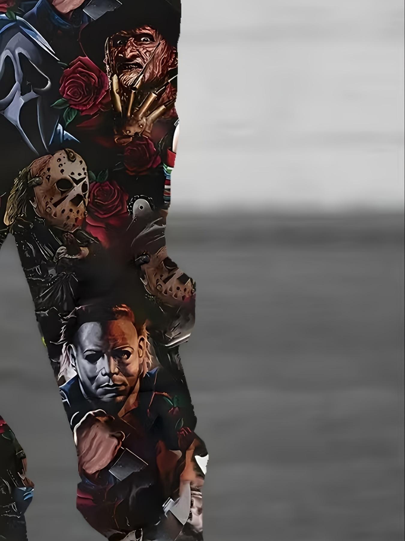 Men's Creative Evil Character 3D Printed Casual Comfort Sweatpants - Polyester, Opaque