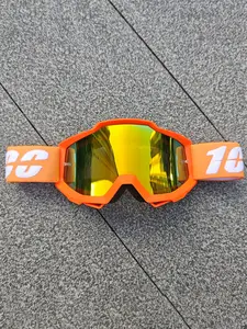 Unisex motorcycle goggles, motocross goggles, racing and off-road windproof motorcycle goggles, no nose support design, adjustable high elastic webbing, multi colored lens frame options, suitable for off-road, highway, track and other scenarios