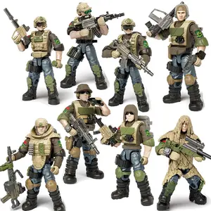 World War 2 WW2 Army Military Soldiers Special Forces Model Assemble Building Blocks Bricks Children's Toys Gift