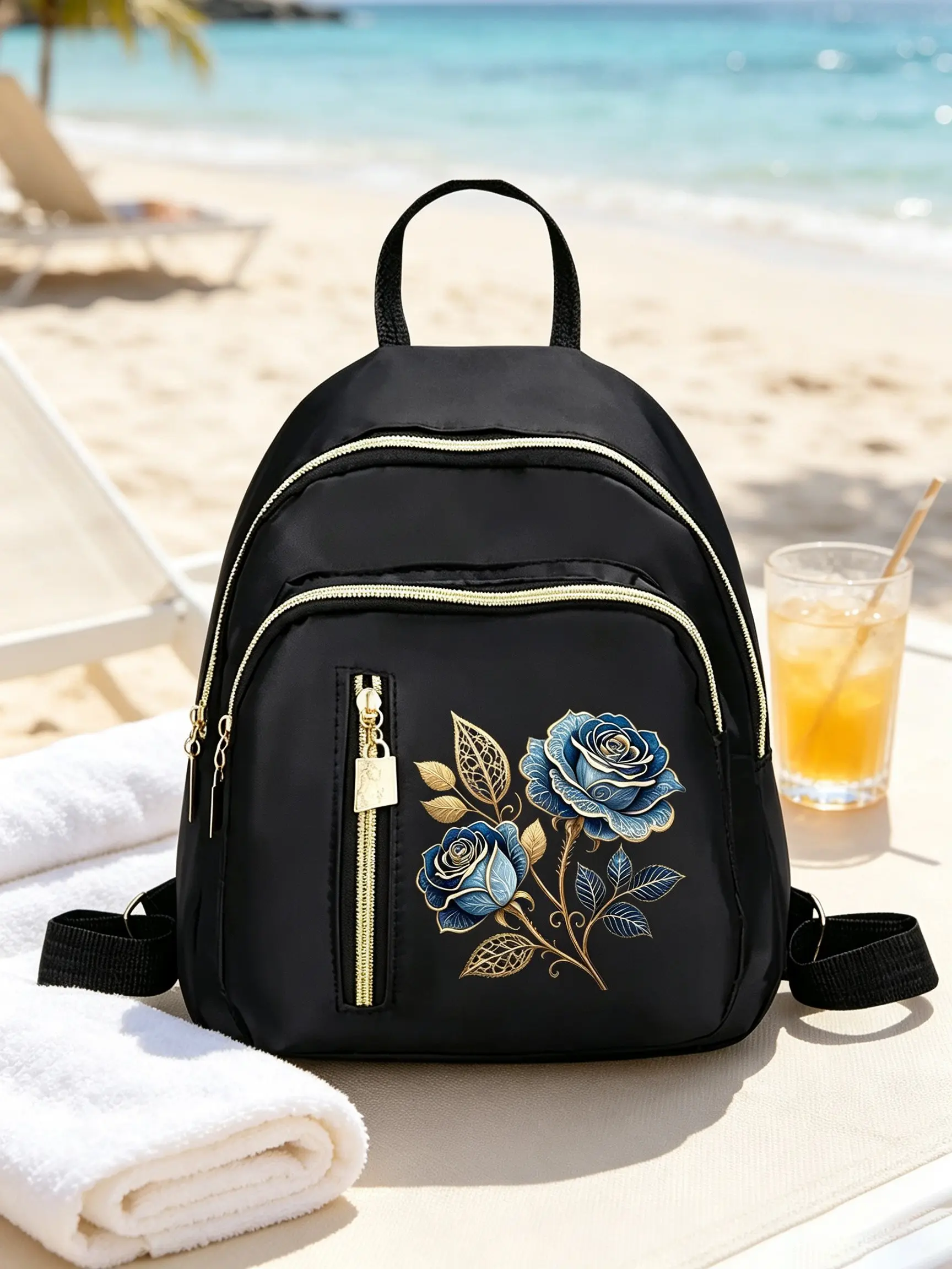 Leopard Heart Print Mini Backpack, Cute Small Casual Backpack for Women Girls, Lightweight Daily Travel Daypack, Perfect Gift for Holidays, Stylish Casual Daypack