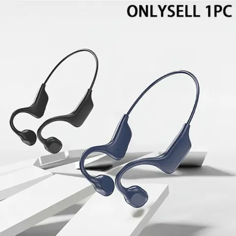 Wireless Bone Conduction Earphone, IPX5 Waterproof Design Bluetooth-compatible Earphone, Lightweight & Comfortable Earbuds for Running & Fitness, Sweatproof Earphones, Bone Conduction Headphones With Mic