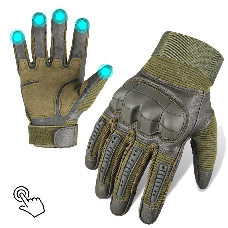 Five-finger touch screen tactical gloves outdoor sports mountaineering motorcycle wear-resistant combat gloves