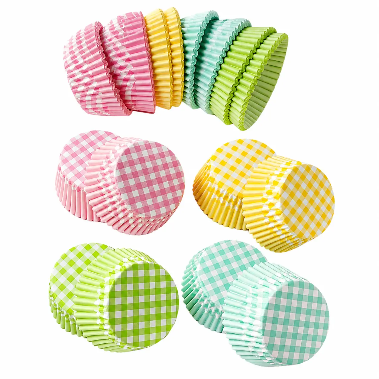 Round Baking Cup Liners - 100 Pieces Bulk Pack, High-Temperature Resistant, Oil-Proof, Food-Grade Parchment Paper Holders for Muffins, Cupcakes - Ideal for Home Baking, Commercial Kitchens