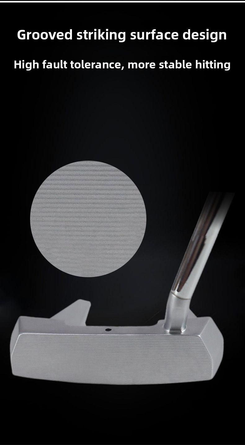 Golf Putter - Horn-Style Putter - Long-Distance Design with Alignment Line - Stainless Steel Shaft