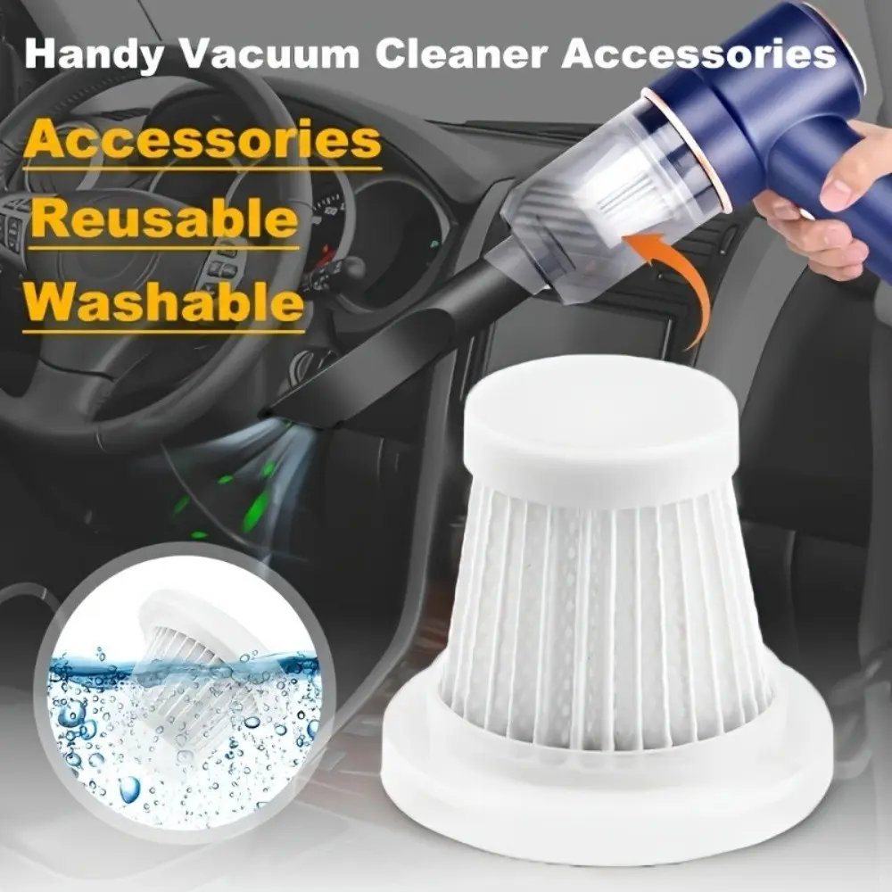 Washable handheld vacuum cleaner filter-5/10pcs reusable filter, suitable for wireless handheld vacuum cleaners, portable vacuum cleaner accessories, plastic materials, compatible with specific models, no battery required.