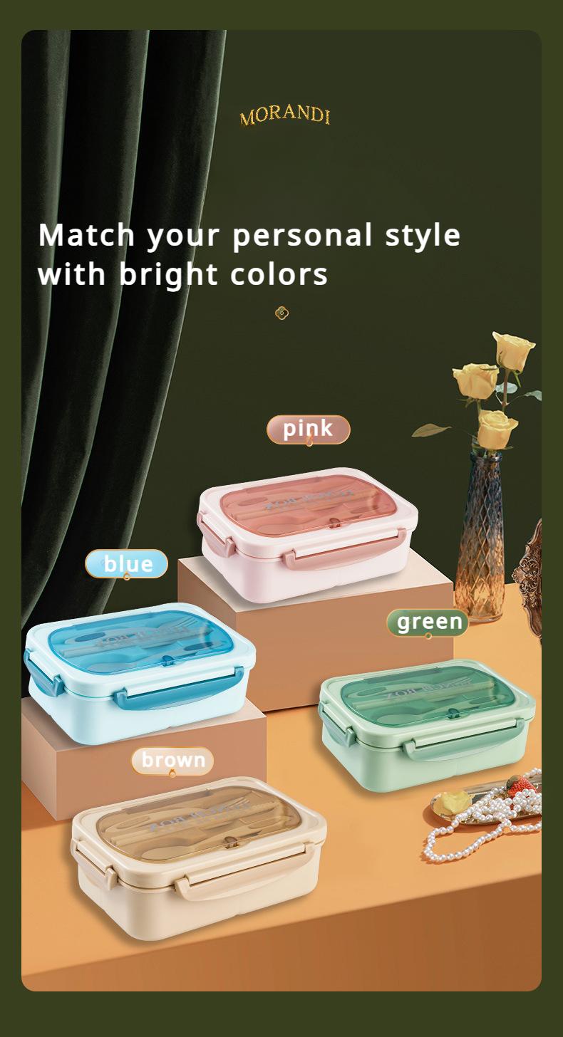 MIUVA Bento Box Adult Lunch Box 3 Compartments 40OZ with Utensils Chopsticks Fork Spoon Microwave & Dishwasher Safe Leak-Proof BPA-Free Plastic Tableware Set MIUVA Bento Box Adult Lunch Box 3 Compartments 40OZ with Utensils Chopsticks Fork Spoon Microwave & Dishwasher Safe Leak-Proof BPA-Free Plastic Tableware Set