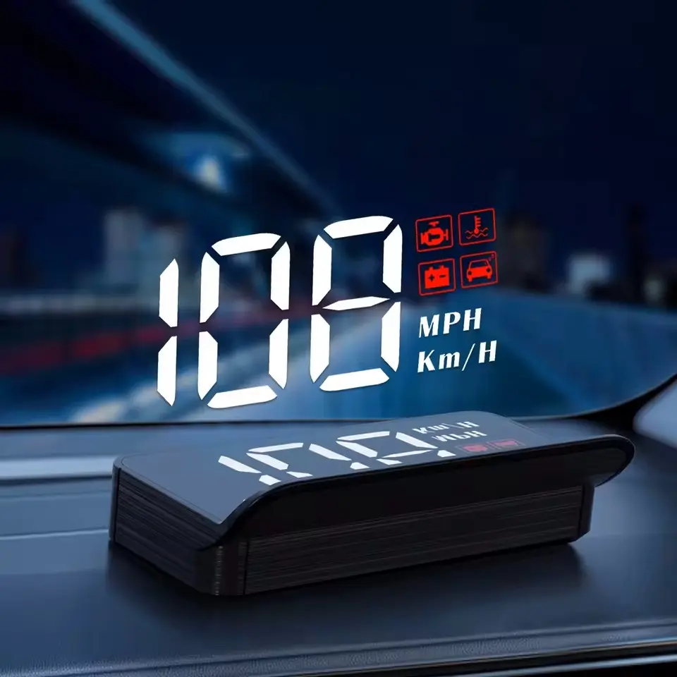 M3 HUD Head-Up Display - Floating OBD Intelligent Digital Car Speedometer, Multi-Function Water Temperature HD Projection Speedometer