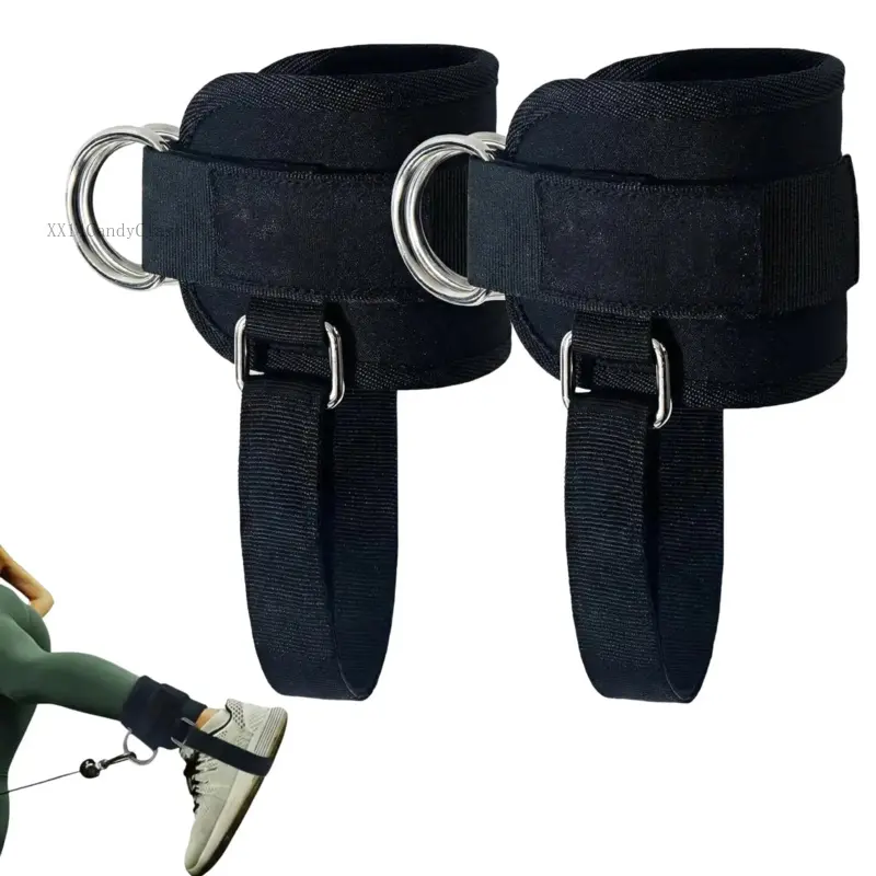 Ankle Straps for Cable Machines – Comfort Gym Ankle Cuffs for Glute Kickbacks, Leg Extensions & Curls, Fitness Cable Ankle Attachments for WomenXX14CandyClash