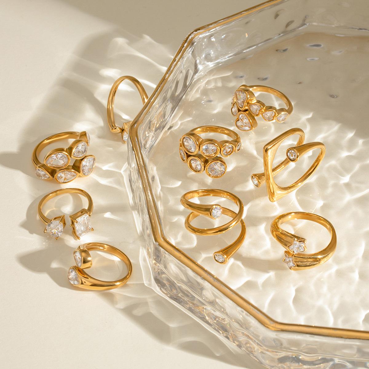 Open Ring for Women  Titanium Steel  Color Retention  INS Style  Minimalist Luxury Stackable Rings