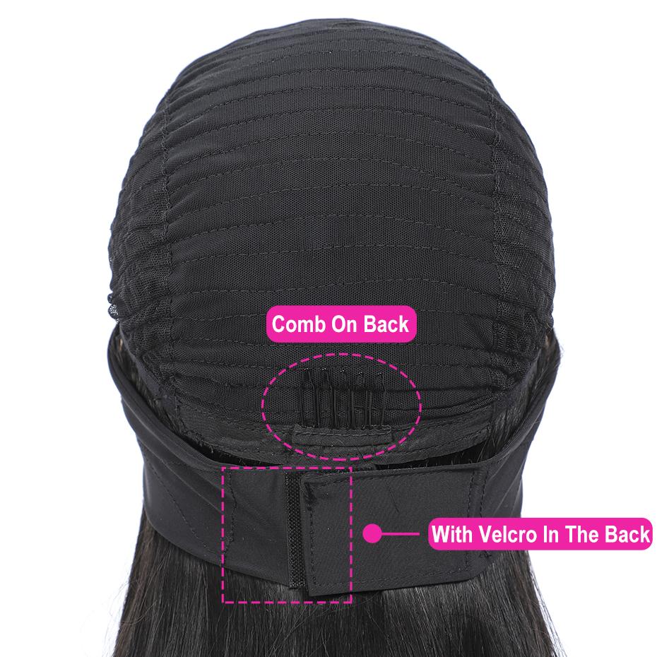 Bling Hair Headband Wig Deep Wave Human Hair For Women Glueless Short Curly Cheap Wig Fall Machine Made Non Lace Brazilian Remy Hair TikTokShopStockUp