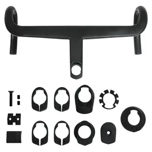 No logo carbon fiber integrated road handlebar for C68/V5Rs/V4Rs/C68 Gravel/C68 Allroad series, 370-430mm