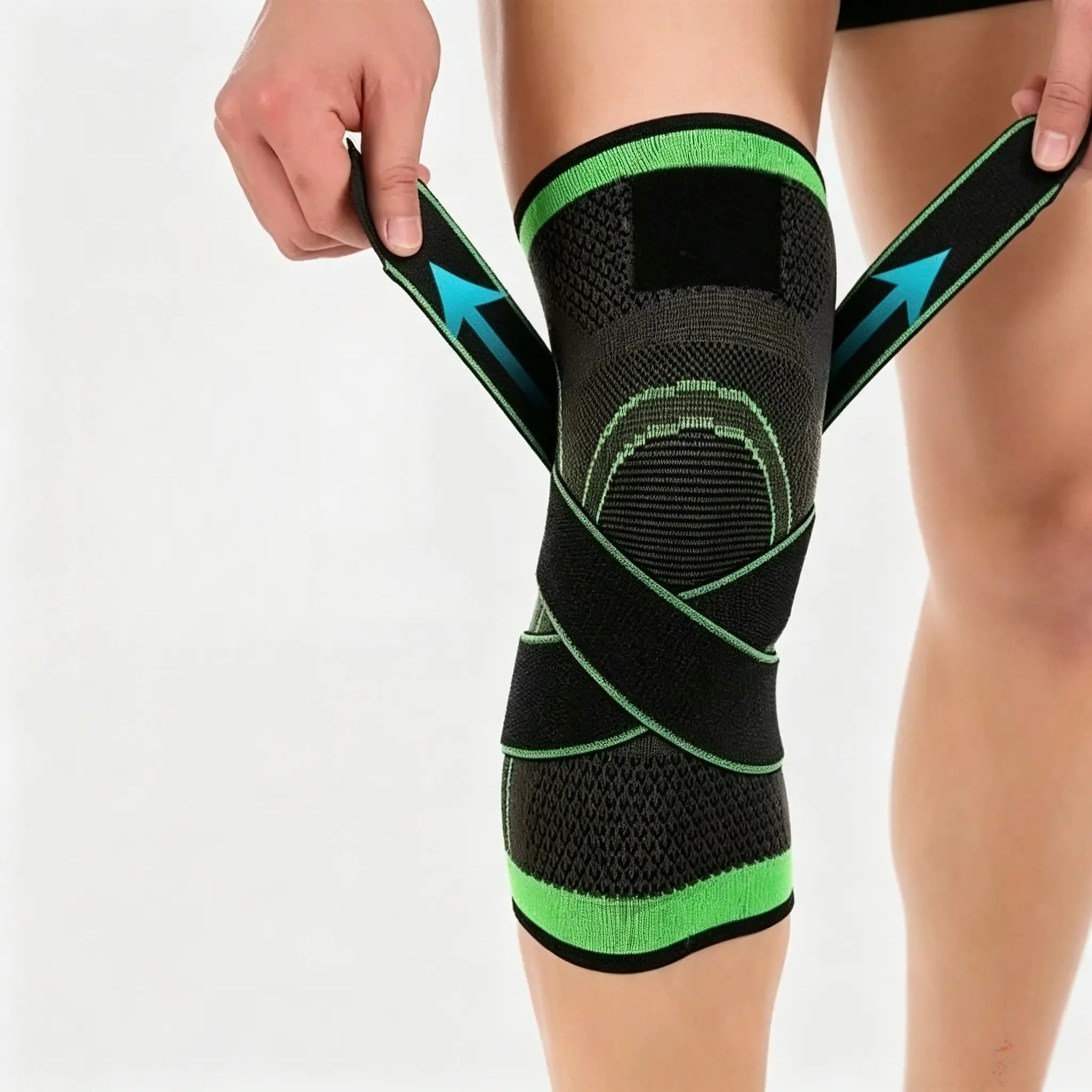 Knee Brace for Running and Squats, Basketball and Soccer Knee Protector, Single Pair, Sports Knee Wear, Athletic Accessories, Knee Compression