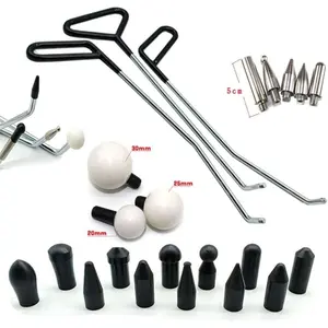 Paintless Dent Repair Tools 6 count of Dent Removal Rods with Awl  Paintless Dent Removal Kit  Auto  Dent Removal of Hail  and Door Ding (3pcs Rod 20 count Pen)