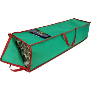 Wrapping Paper Organizer Storage Bag Containers 41 Inch Green Gift Wrapping Storage Stores up to 25 Rolls 2 Inch Diam
