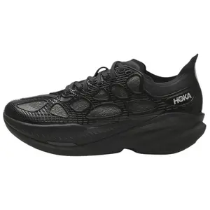 HOKA ONE ONE Mach X Caged Running Shoes for Men and Women – Comfortable, Versatile, Textile and TPU Upper, Triple Black Verifiable, with credentials and supporting global authentication