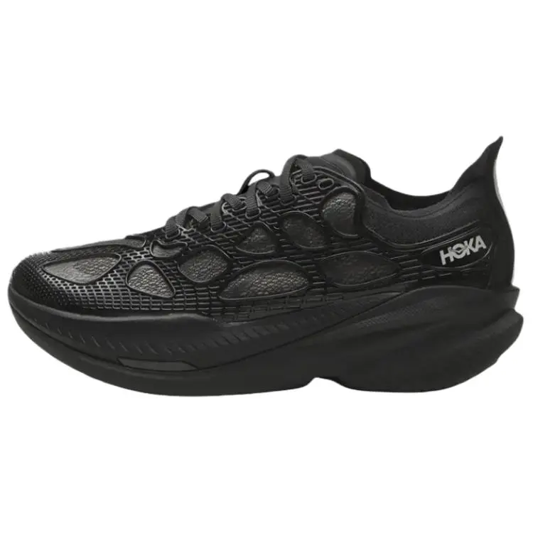 HOKA ONE ONE Mach X Caged Running Shoes for Men and Women – Comfortable, Versatile, Textile and TPU Upper, Triple Black Verifiable, with credentials and supporting global authentication