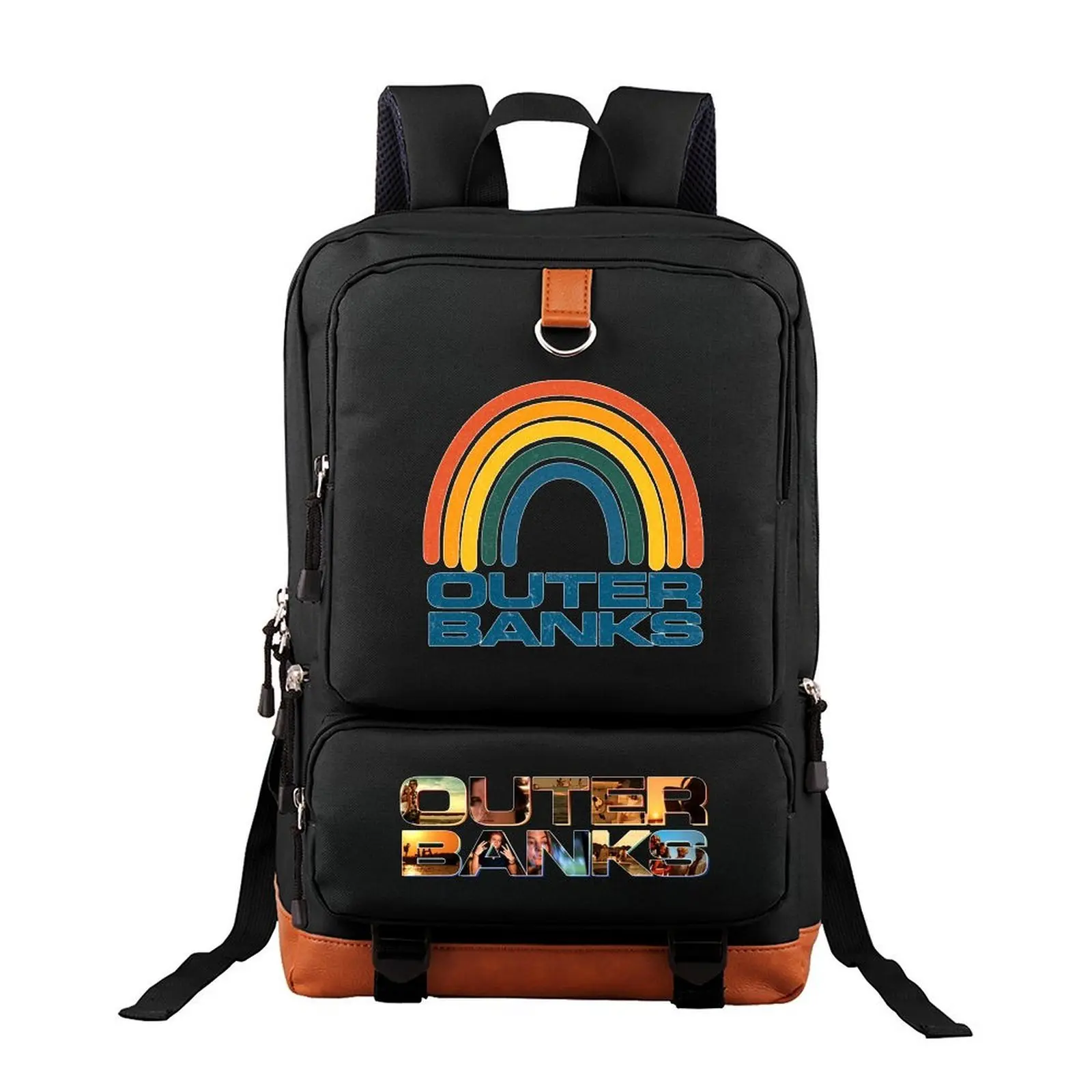 Outer Banks Rainbow  Unisex Backpacks,Laptop Bags ,School Backpacks Use for Travel Commuting & Camping Best Birthday Gift for Family&Friends 17.3"*11.4"