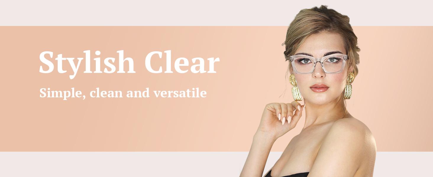 6 Pack Oprah Reading Glasses for Women, Eyeglasses, Blue Light Readers for Women, Computer Eye Glasses, Cheaters