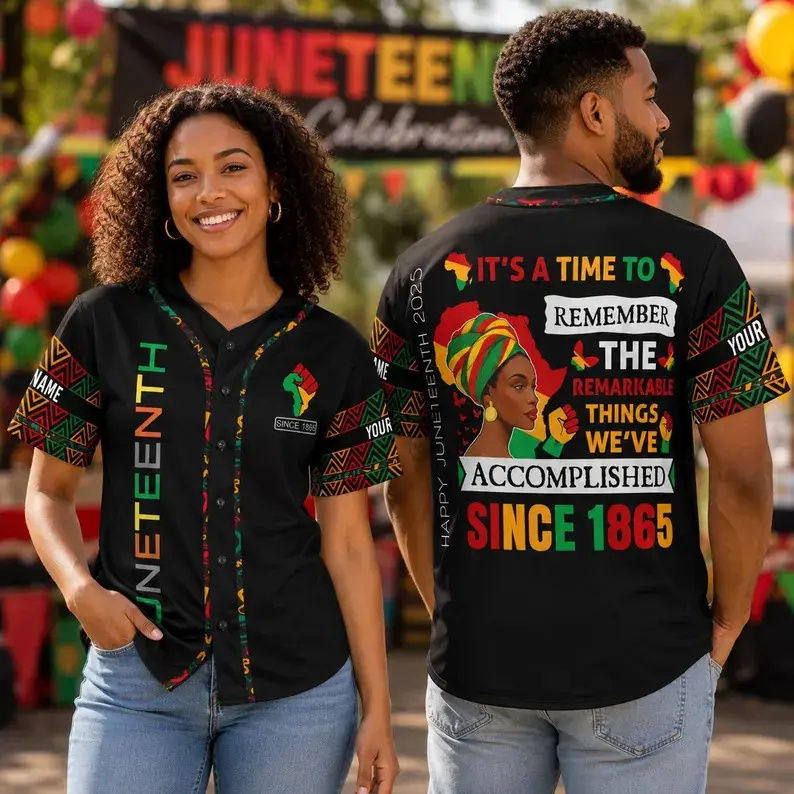 Juneteenth Baseball Jersey, Juneteenth Baseball Jersey, Black History Month Jersey, African American Baseball Jersey, Unisex Baseball Jersey #   TikTokMadeMeBuyIt #   TikTokShop #   Juneteenth